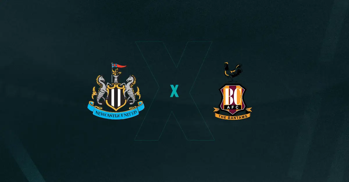 escudos de Newcastle x Bradford City