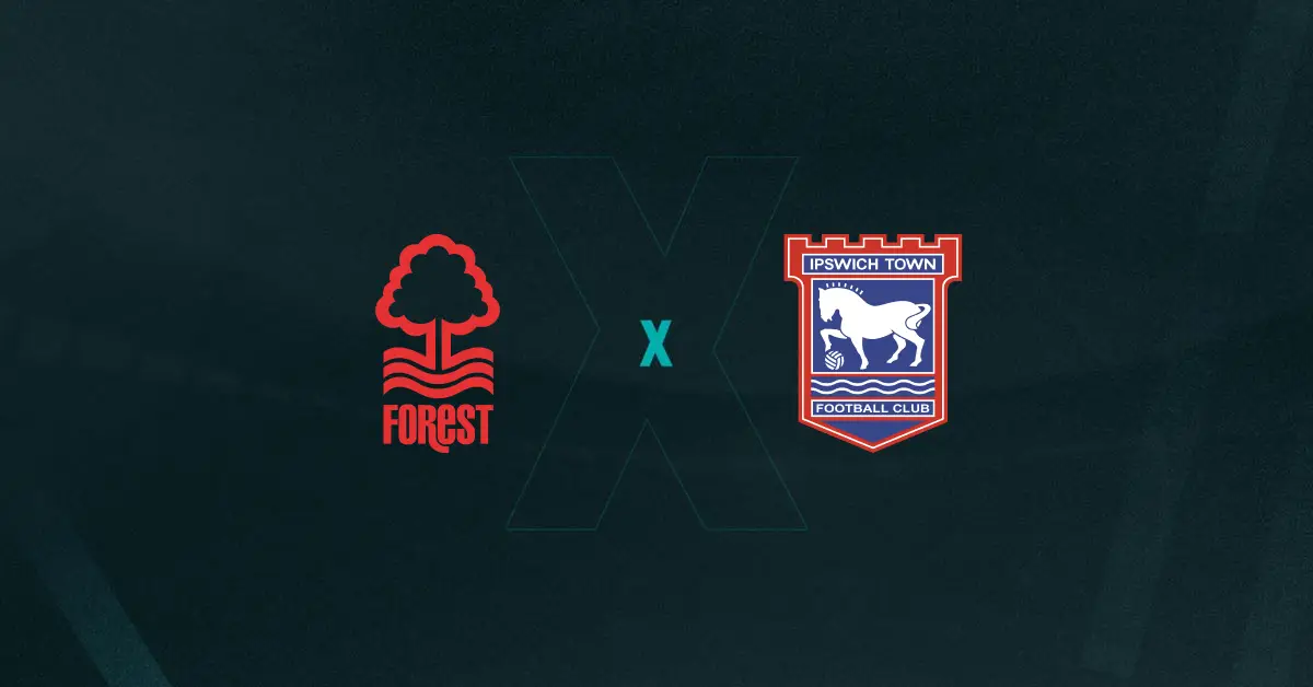 Escudos de Nottingham Forest x Ipswich Town