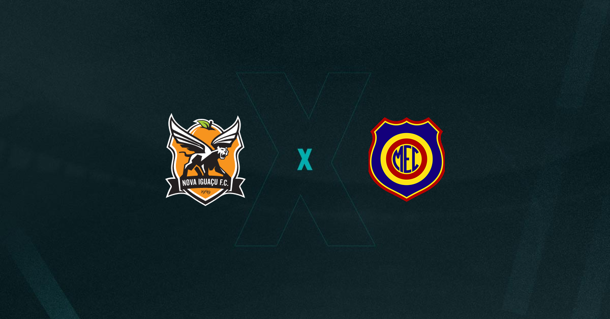 Escudos de Nova Iguaçu x Madureira, que se enfrentam hoje pelo Campeonato Carioca