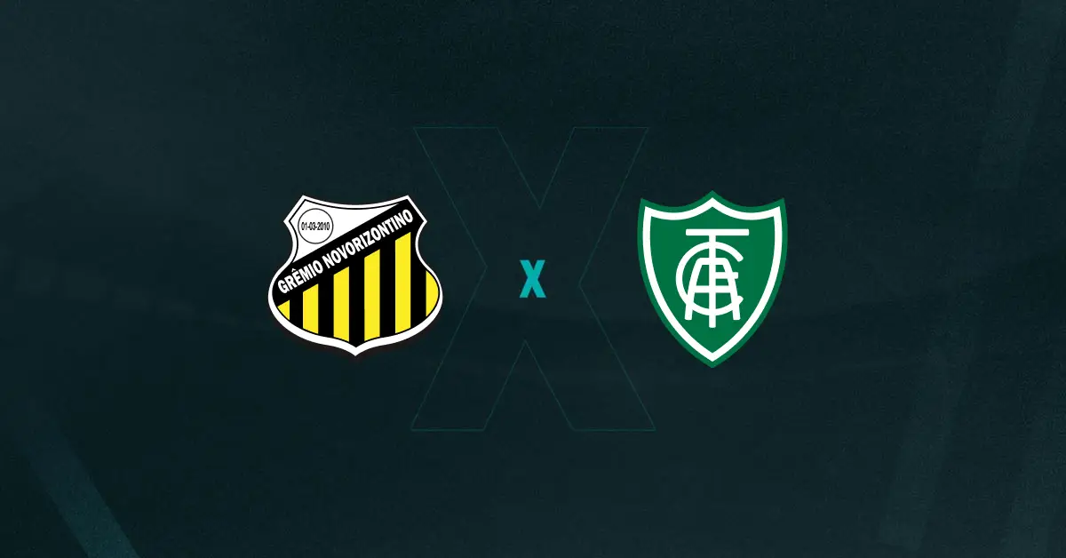 Escudos de Novorizontino x América-MG