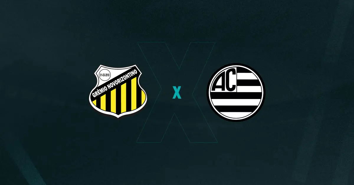 Escudos de Novorizontino e Athletic Club, que duelam pela Série B