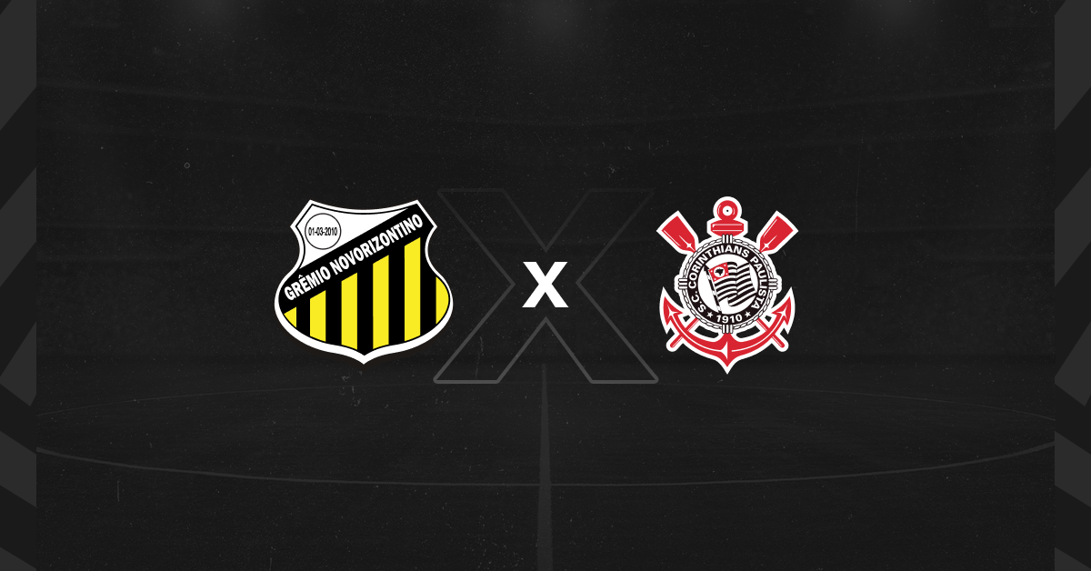 Escudos de Novorizontino e Corinthians, que duelam pelo Campeonato Paulista