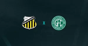 Escudos de Novorizontino x Guarani, que se enfrentam pelo Campeonato Paulista 2026
