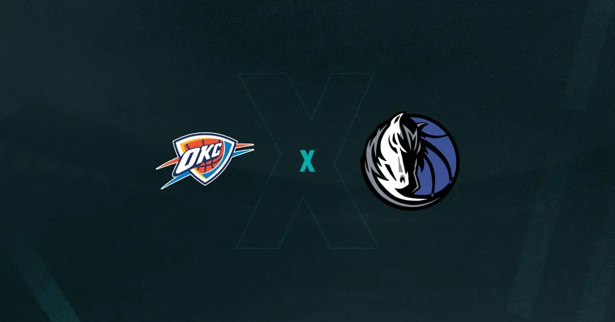 Escudos de Oklahoma City Thunder x Dallas Mavericks