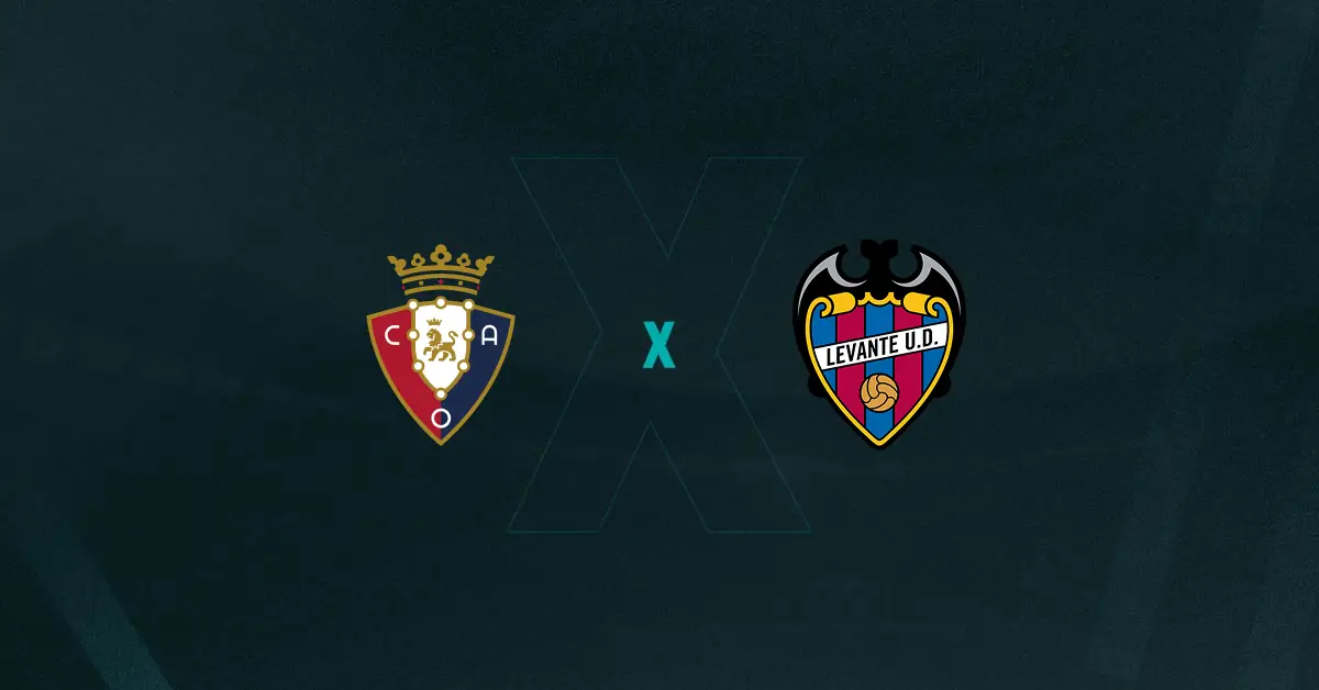 Escudos de Osasuna e Levante, que duelam pela La Liga