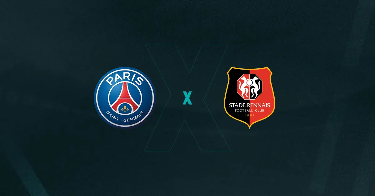 escudos de PSG x Rennes