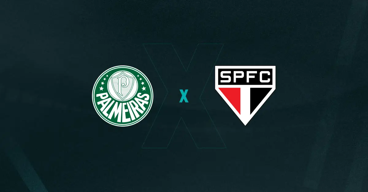 Escudos de Palmeiras Feminino e São Paulo Feminino, que duelam pelo Paulistão Feminino