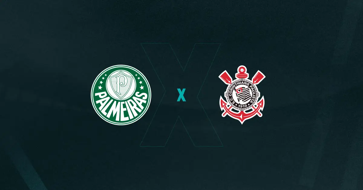 escudos de Palmeiras x Corinthians