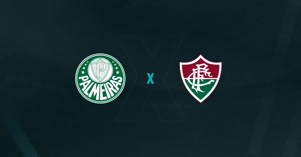 Escudos de Palmeiras Feminino e Fluminense Feminino, que duelam pelo Brasileirão Feminino