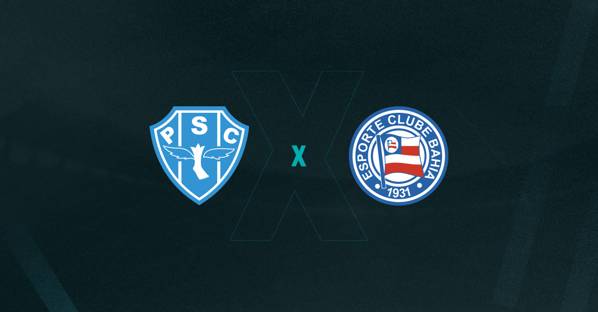 Escudos de Paysandu x Bahia, que se enfrentam pela Copa do Brasil