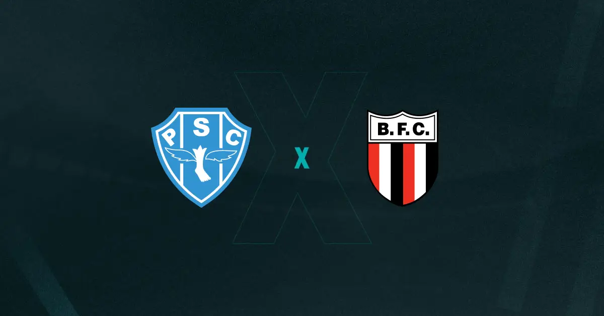 Escudos de Paysandu e Botafogo-SP, que se enfrentam pela Série B