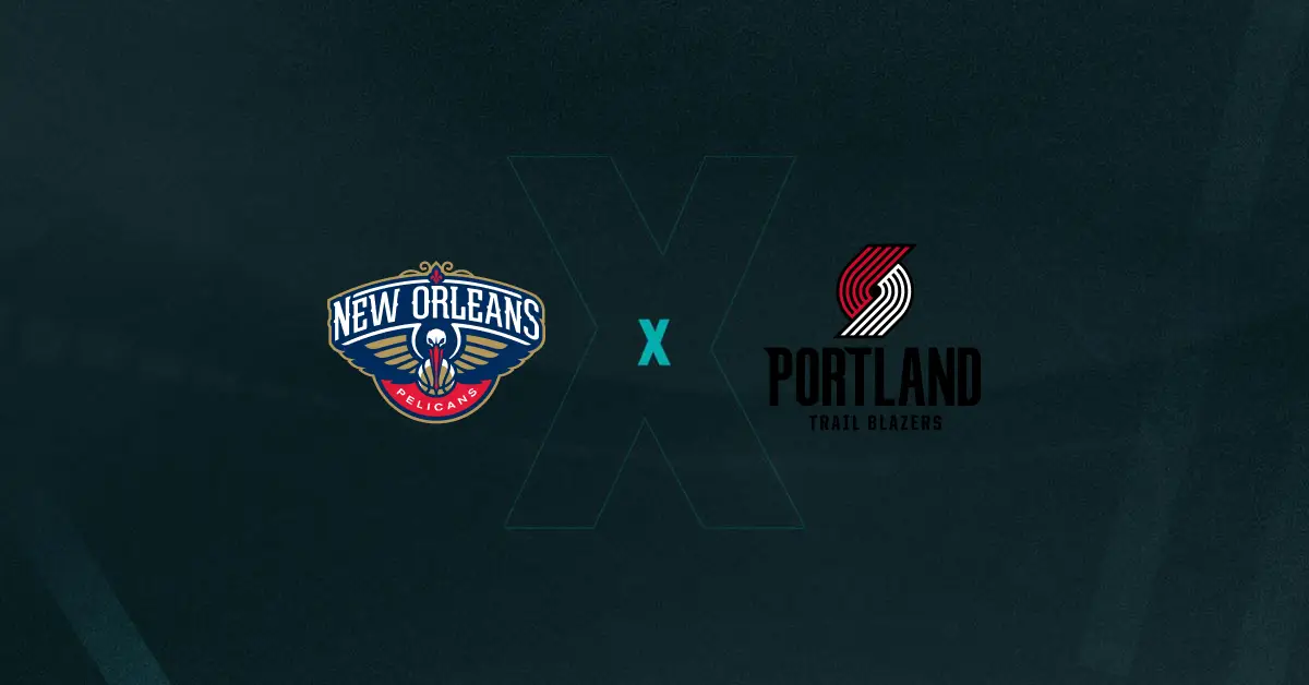 Escudos de Pelicans x Blazers