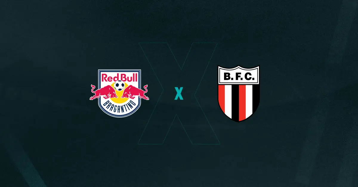 Escudos de RB Bragantino x Botafogo-SP, que se enfrentam pelo Campeonato Paulista