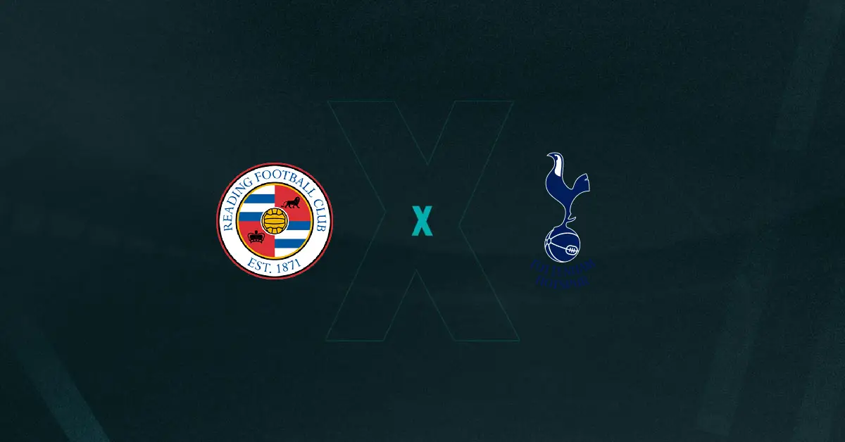 Escudos de Reading x Tottenham, que se enfrentam em amistoso