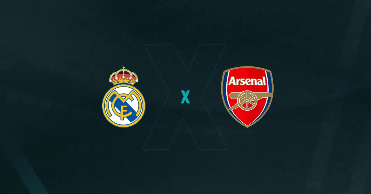 Escudos de Real Madrid x Arsenal Feminino