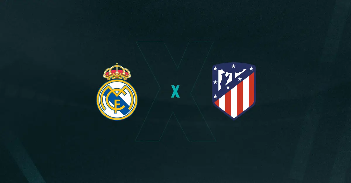 Escudos de Real Madrid e Atlético de Madrid Feminino, que duelam pela Supercopa da Espanha Feminina
