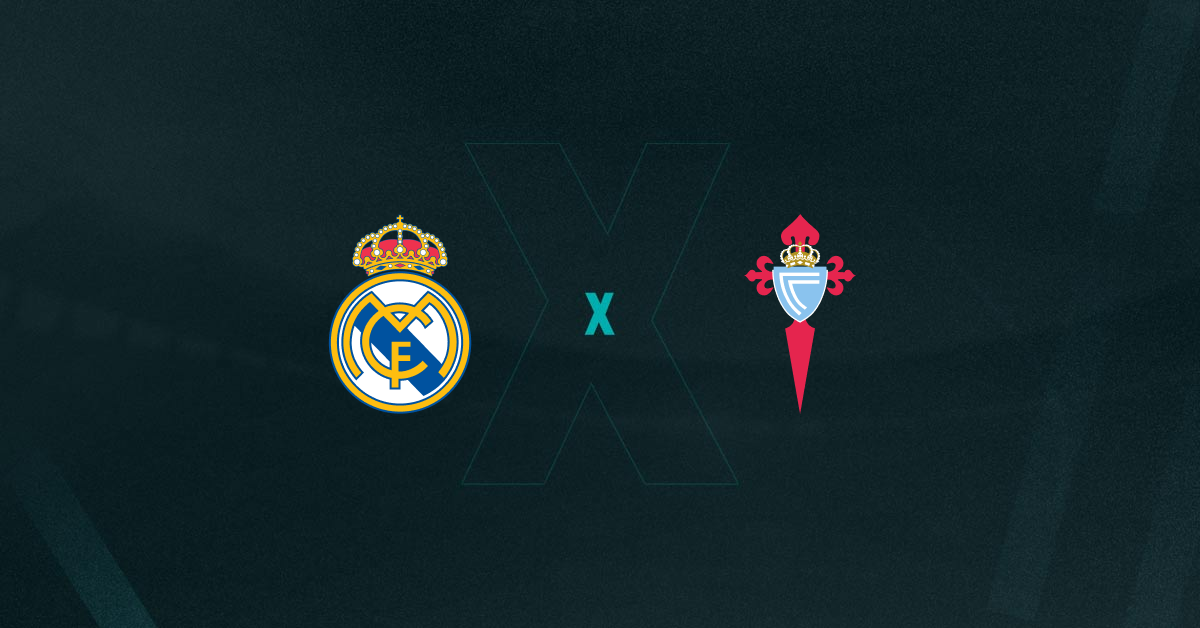 Escudos de Real Madrid e Celta de Vigo, que duelam pela Copa do Rei