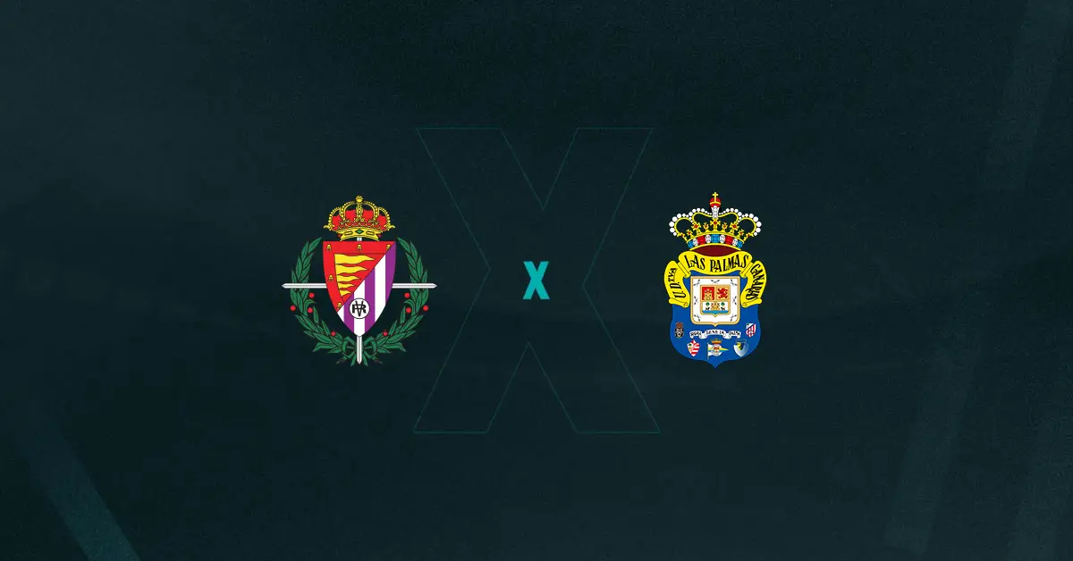 Escudos de Real Valladolid x Las Palmas