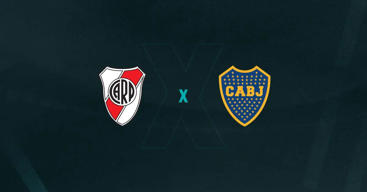 Escudos de River Plate x Boca Juniors
