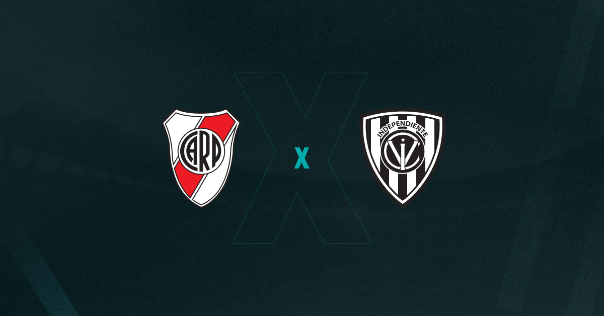 Escudos de River Plate x Independiente del Valle, que se enfrentam pela Libertadores hoje