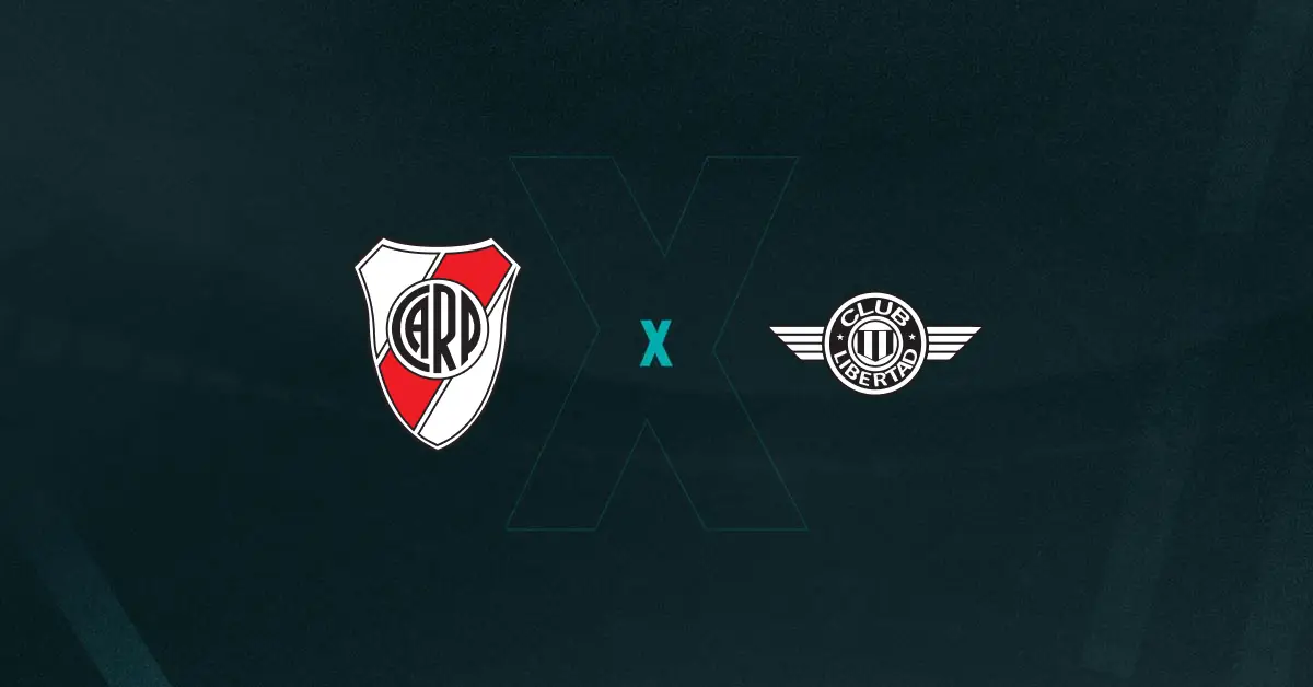 escudos de River Plate x Libertad