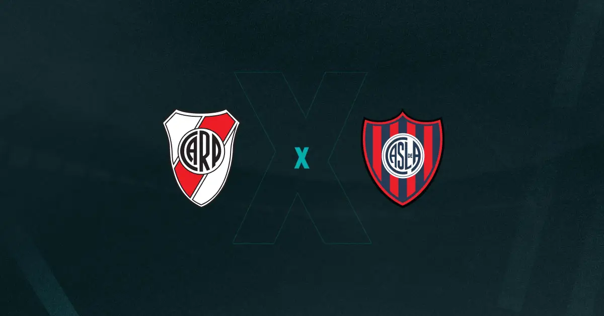 Escudos de River Plate x San Lorenzo