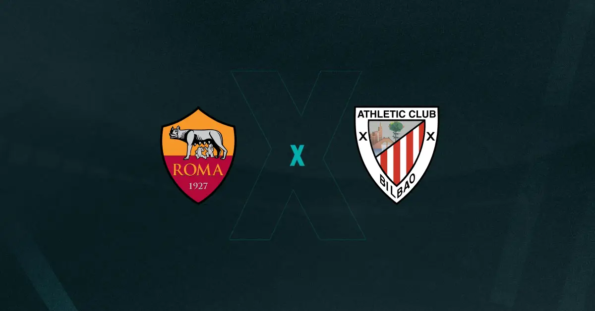 Escudos de Roma e Athletic Bilbao