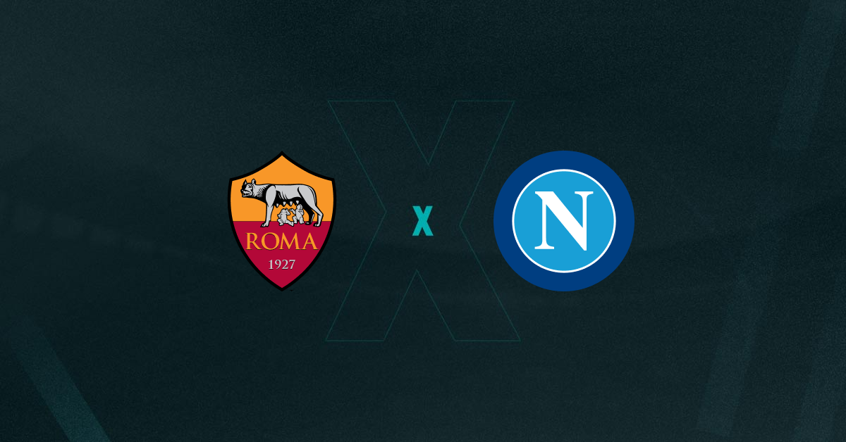 Roma e Napoli se enfrentam pela Série A.