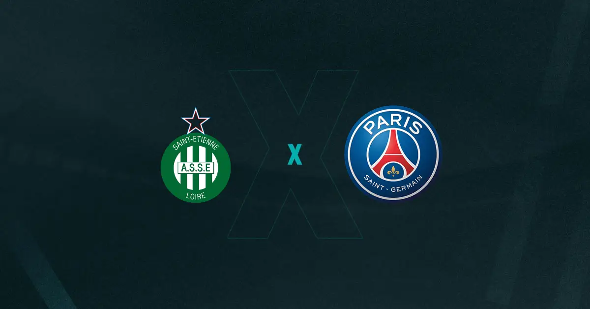 Escudos de Saint-Étienne x PSG