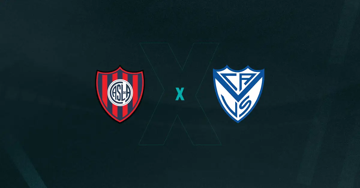Escudos de San Lorenzo e Vélez Sarsfield, que duelam pelo Campeonato Argentino