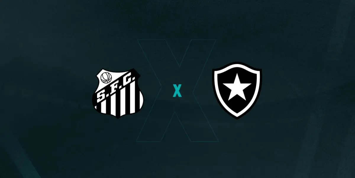 Escudos de Santos e Botafogo