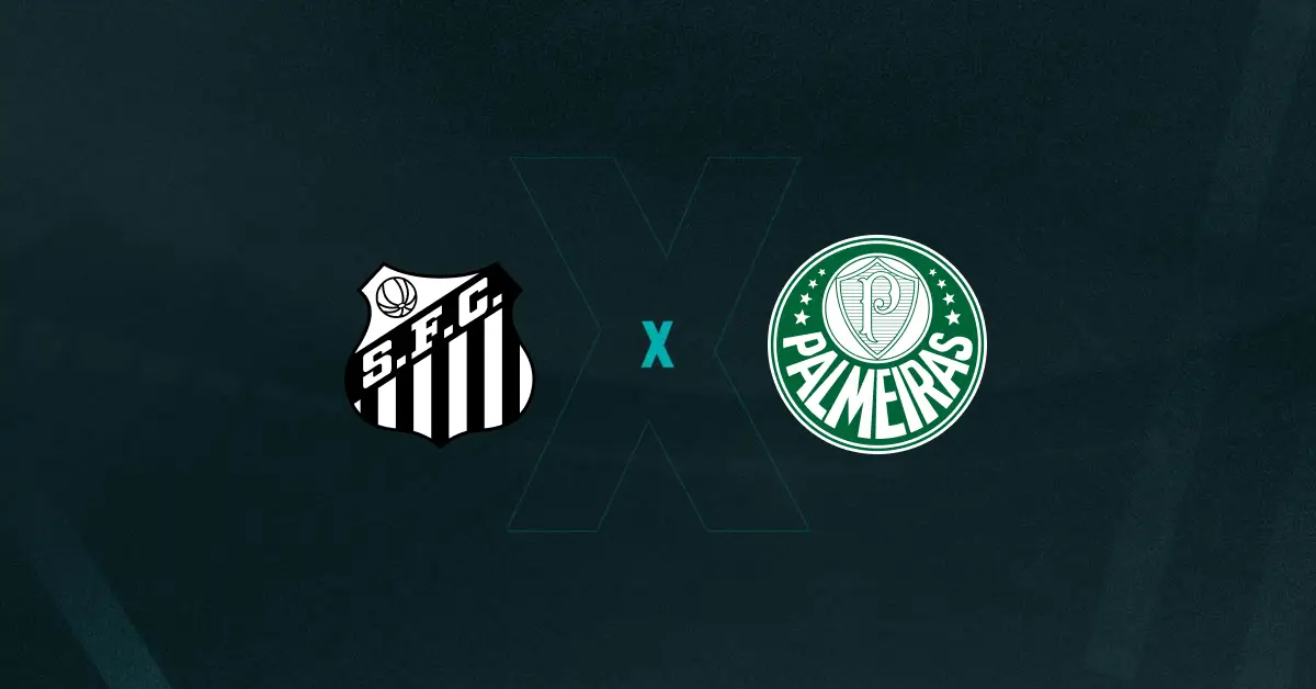 Escudos de Santos x Palmeiras, que duelam pelo Paulistão Feminino