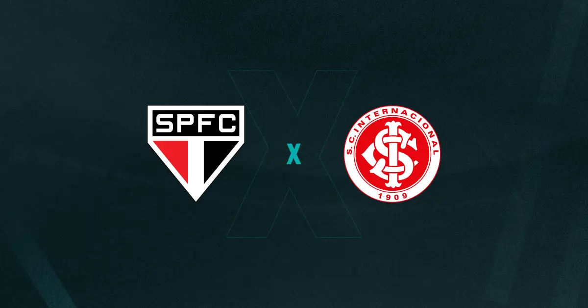Escudos de São Paulo e Internacional, que duelam pelo Brasileirão Feminino