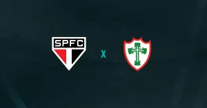 Escudos de São Paulo x Portuguesa, que se enfrentam no Campeonato Paulista