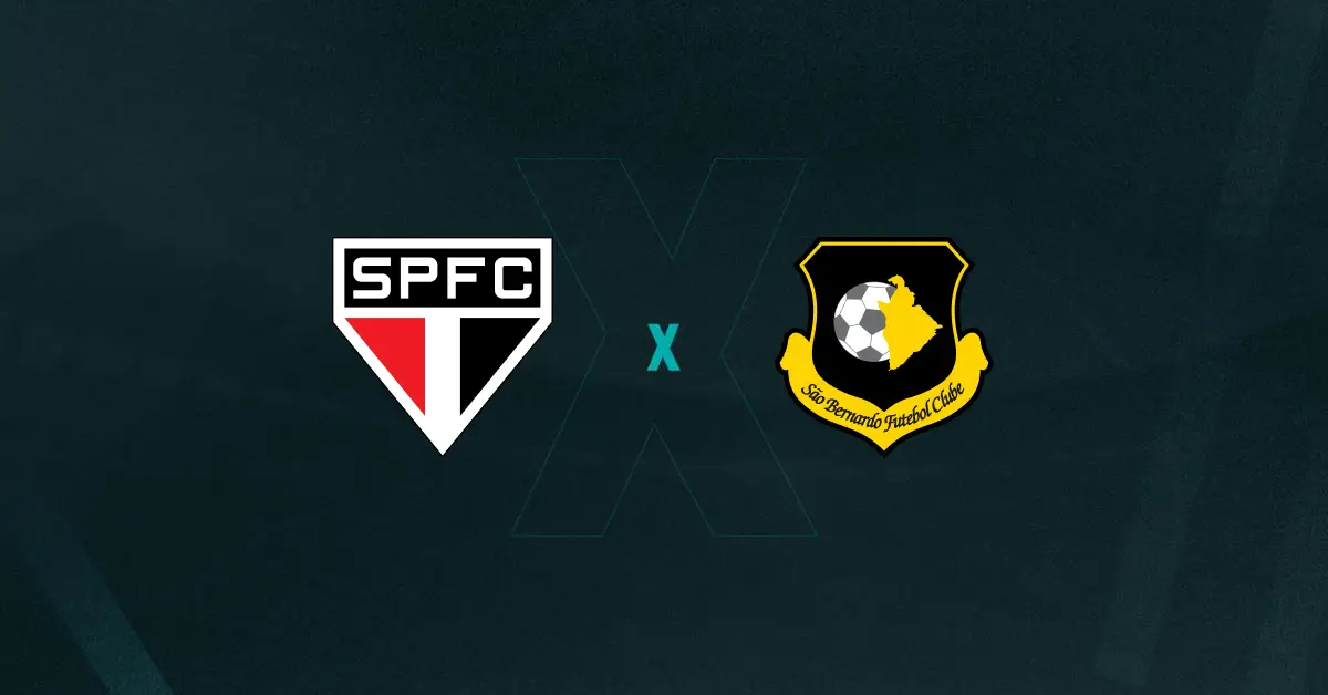 Escudos de São Paulo x São Bernardo, que se enfrentam pelo Paulistão