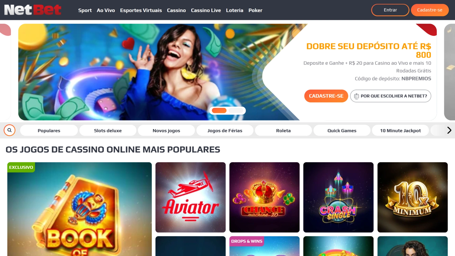 Pixbet Casino - Jogos e Depósitos de 1 Real - Folha PE