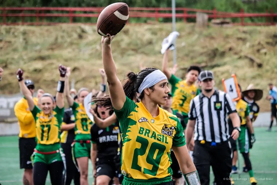 Seleção feminina de flag football - Grasiela Gonzaga Flag Football Brasil