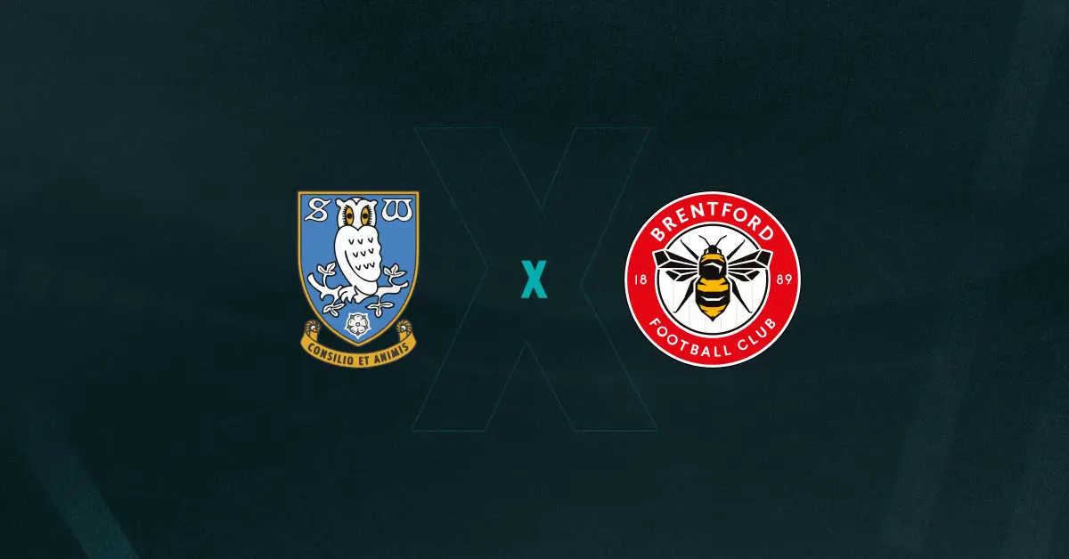 Escudos de Sheffield Wed x Brentford