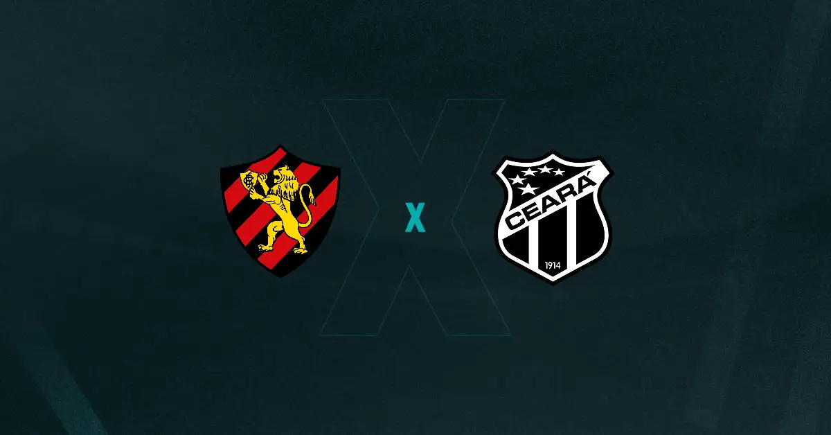 Escudos de Sport x Ceará, que se enfrentam pela Copa do Nordeste