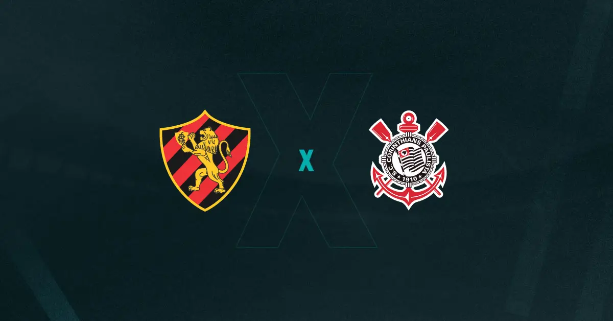 Escudos de Sport x Corinthians, que se enfrentam pelo Campeonato Brasileiro