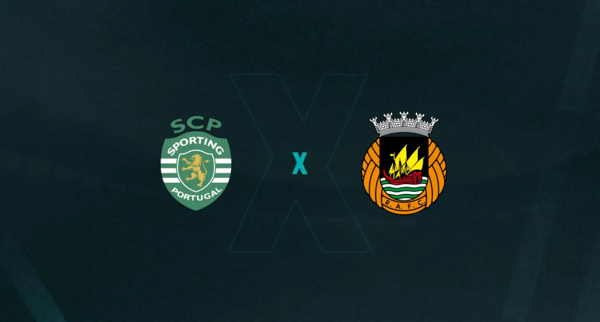Escudos de Sporting x Rio Ave, que se enfrentam pela Taça de Portugal
