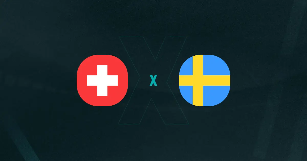 escudos de Suíça x Suécia
