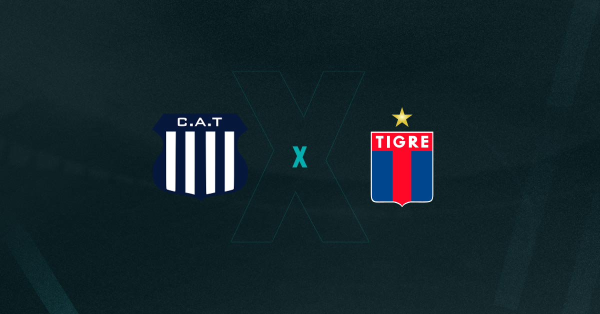 Escudos de Talleres e Tigre, que duelam pelo Campeonato Argentino