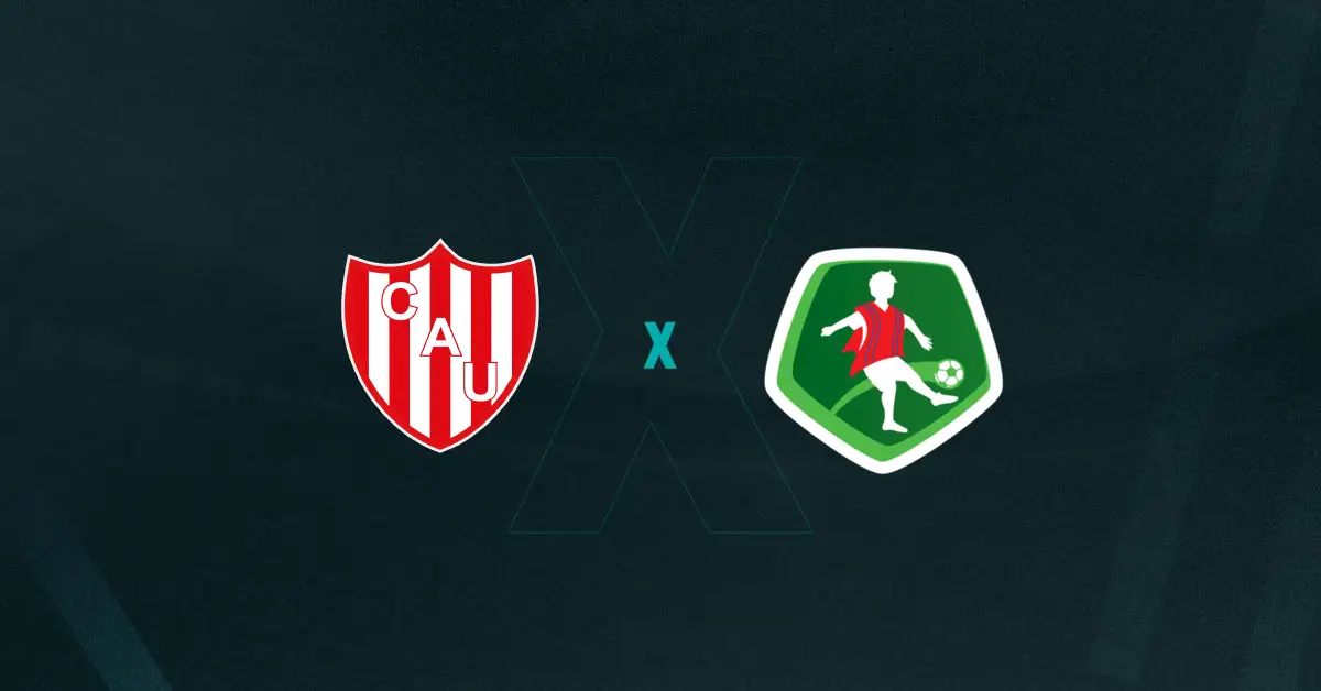 Escudos de Unión Santa Fe x Mushuc Runa, que se enfrentam hoje pela Sul-Americana