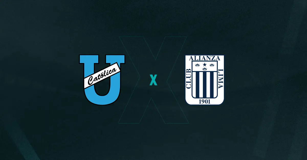 Escudos de Universidad Católica e Alianza Lima, que duelam pelas oitavas da Copa Sul-Americana