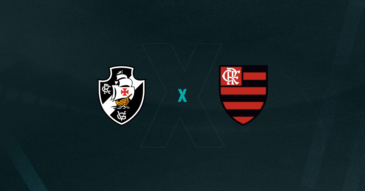 Escudos de Vasco x Flamengo, que se enfrentam pela ida da semifinal do Campeonato Carioca