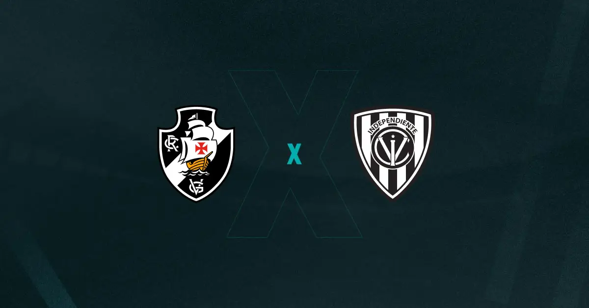 Escudos de Vasco e Ind. del Valle, que duelam pelos playoffs da Sul-Americana