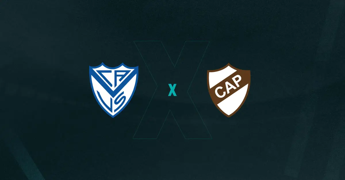 Escudos de Velez Sarsfield e Platense