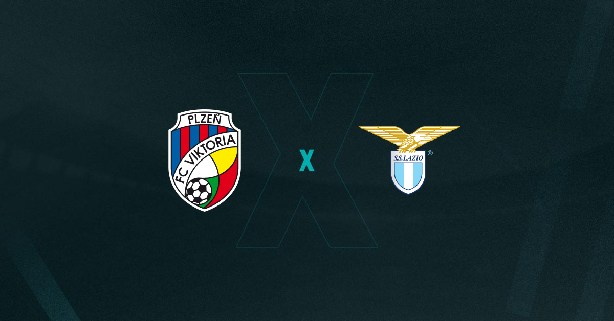 Escudos de Viktoria Plzen e Lazio, que duelam pelas oitavas da Europa League