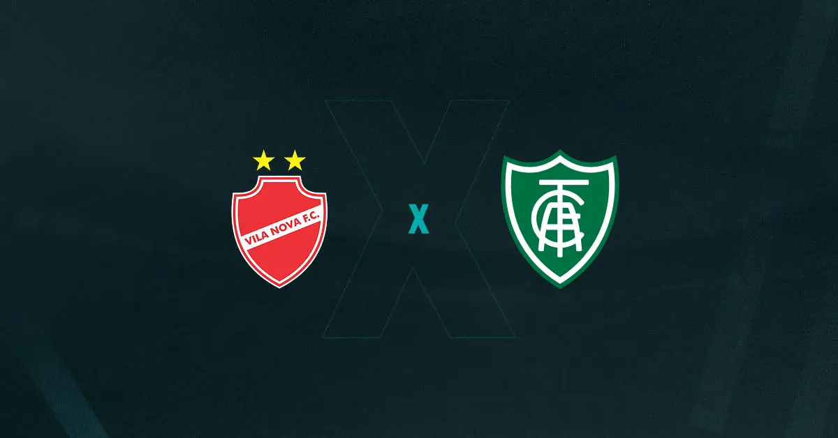 Escudos de Vila Nova e América-MG, que duelam pela Série B